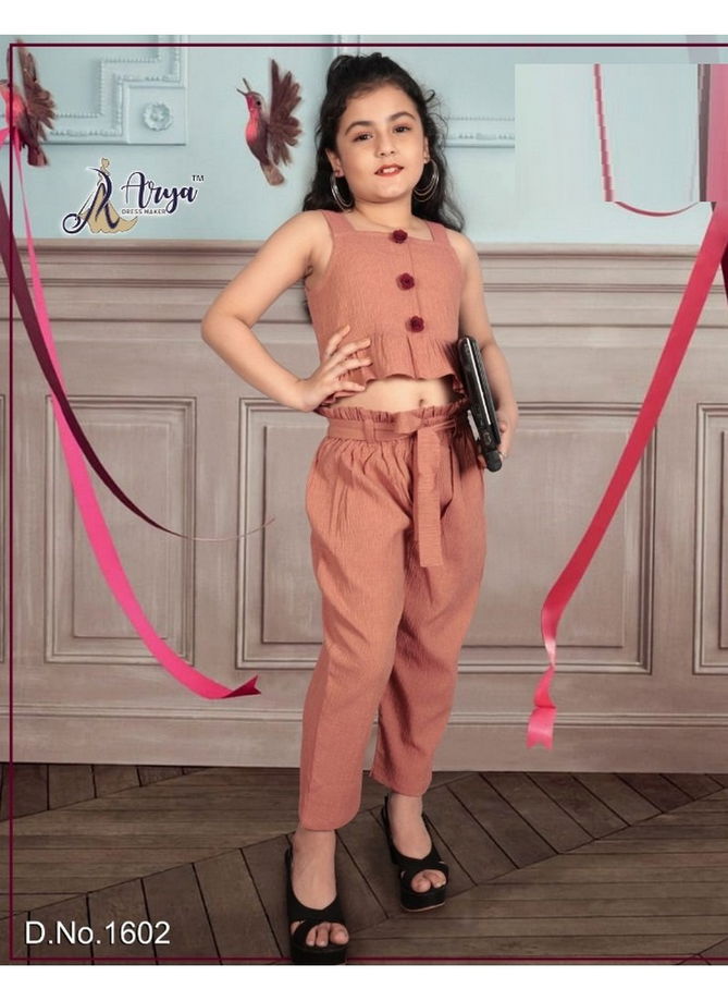 Arya Jyusshi Exclusive Western Look imported Fabric 2 Piece Kids Wear Collection 